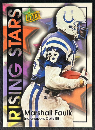 Marshall Faulk 1997 Ultra Rising Stars Colts Sports Trading Cards