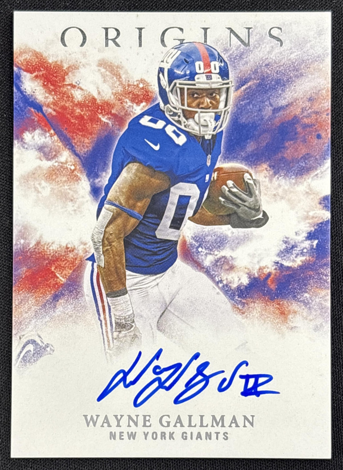 Wayne Gallman 2017 Panini Origins Rookie Auto Giants