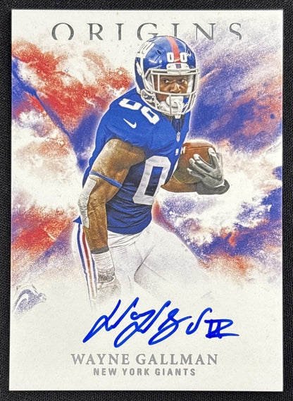 Wayne Gallman 2017 Panini Origins Rookie Auto Giants