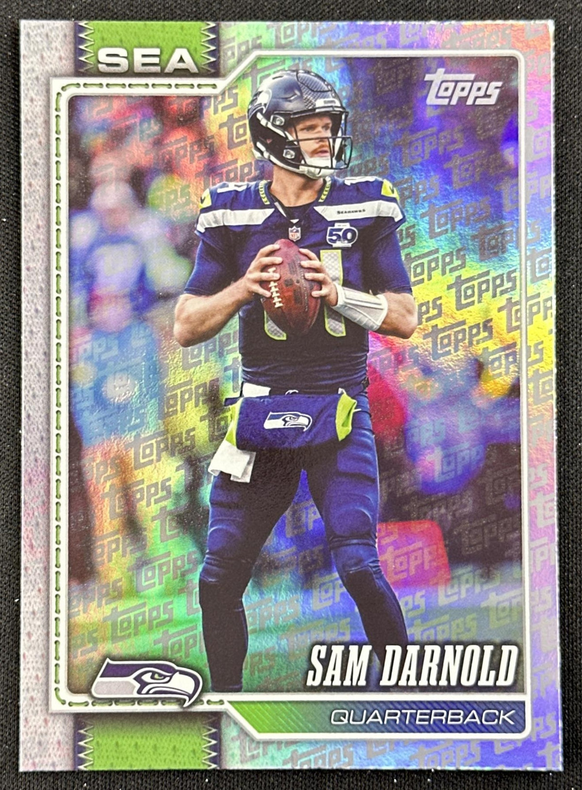 Sam Darnold 2026 Topps Flagship Fanatics Foil Seahawks