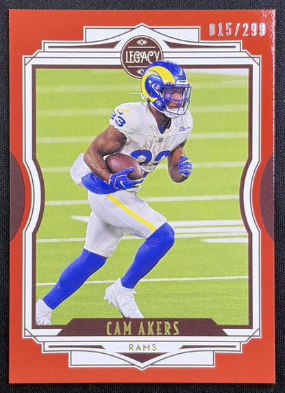 Cam Akers 2021 Panini Legacy Red /299 Rams