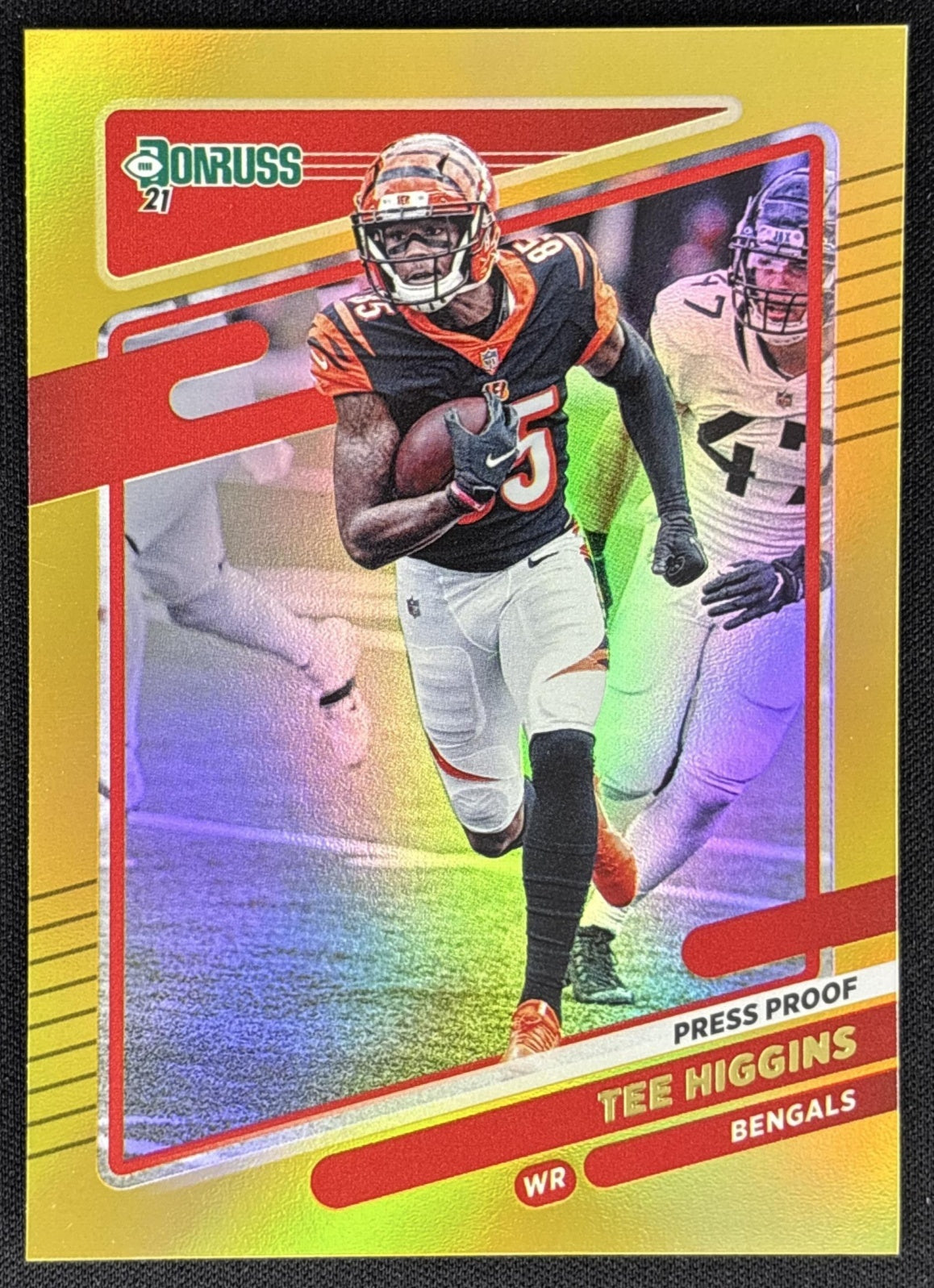 Tee Higgins 2021 Panini Donruss Press Proof Premium Bengals