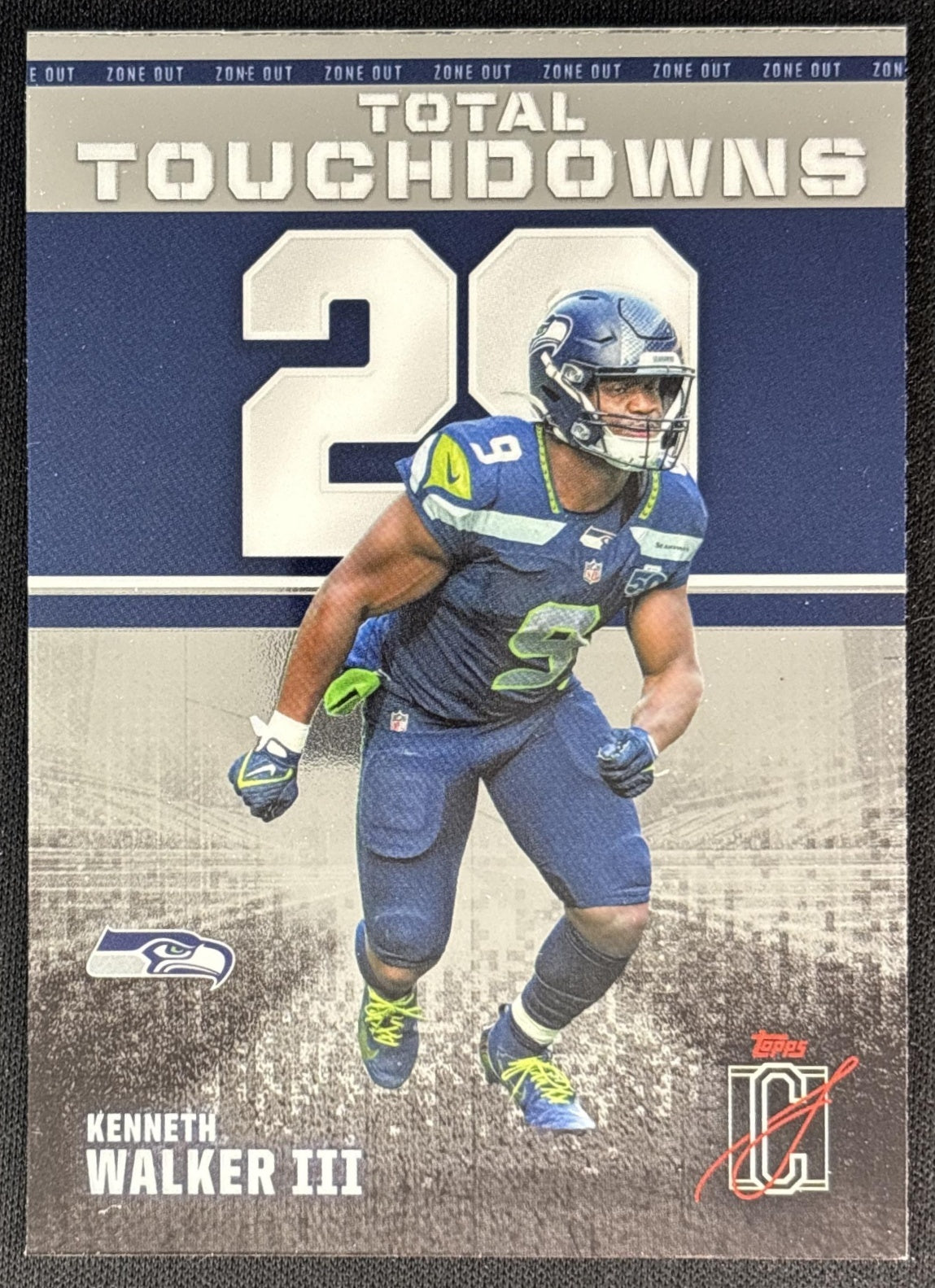 Kenneth Walker III 2025 Topps Signature Class Zone Out Seahawks