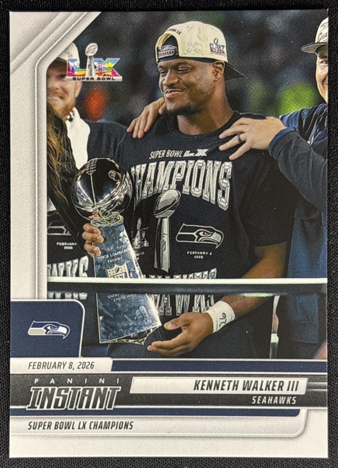 Kenneth Walker III 2026 Panini Instant Super Bowl LIX Champions Seattle Seahawks front