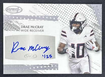 Drae McCray 2025 SAGE Aspire Auto Silver /25