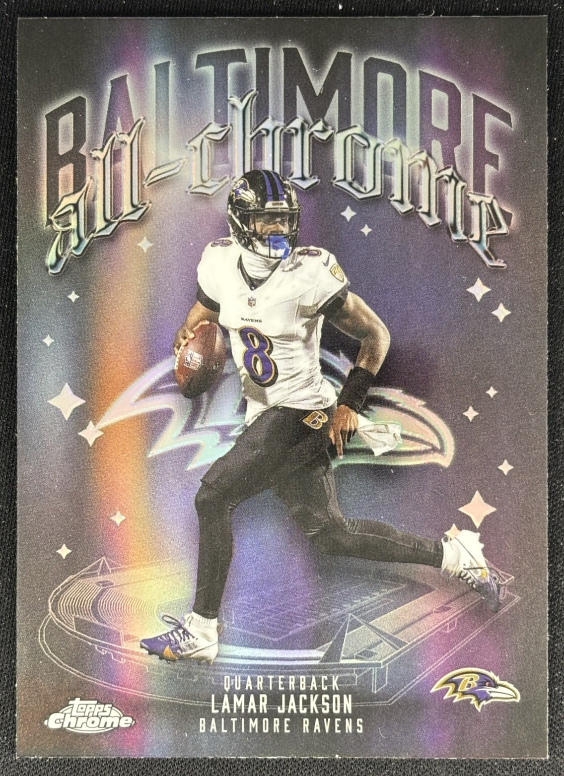 Lamar Jackson 2025 Topps Chrome All Team Refractor Ravens Default Title Sports Trading Cards