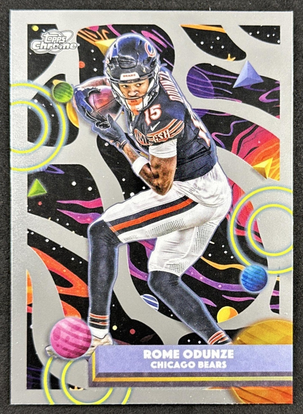 Rome Odunze 2025 Topps Cosmic Chrome Bears front