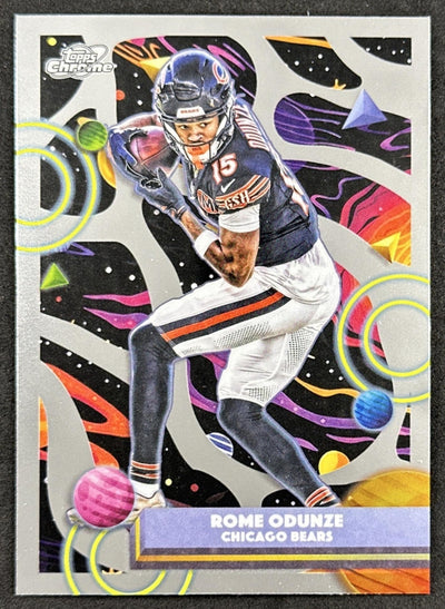 Rome Odunze 2025 Topps Cosmic Chrome Bears Sports Trading Cards