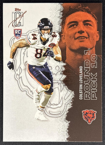 Colston Loveland 2025 Topps Signature Class Rookie Bears Sports Trading Cards