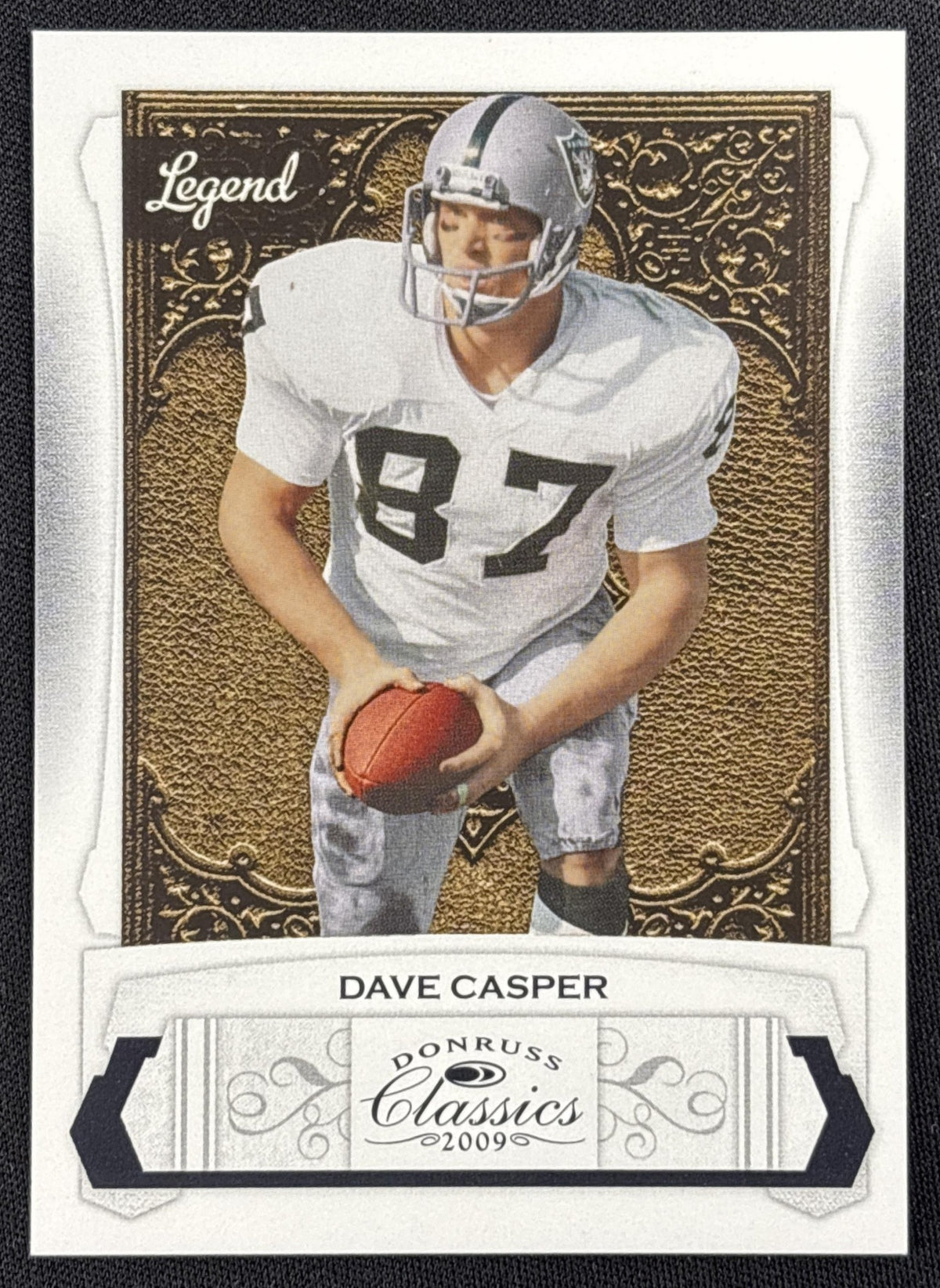 Dave Casper 2009 Panini Donruss Classics /999 Raiders