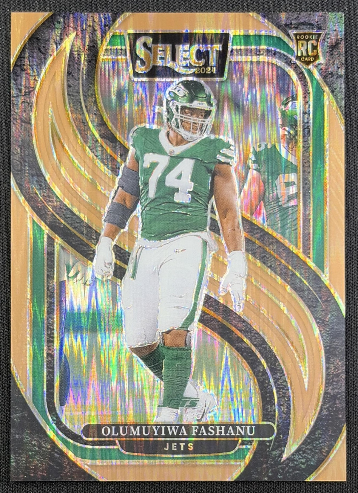 Olumuyiwa Fashanu 2024 Panini Select Premier Copper Prizm Shock /299 Jets