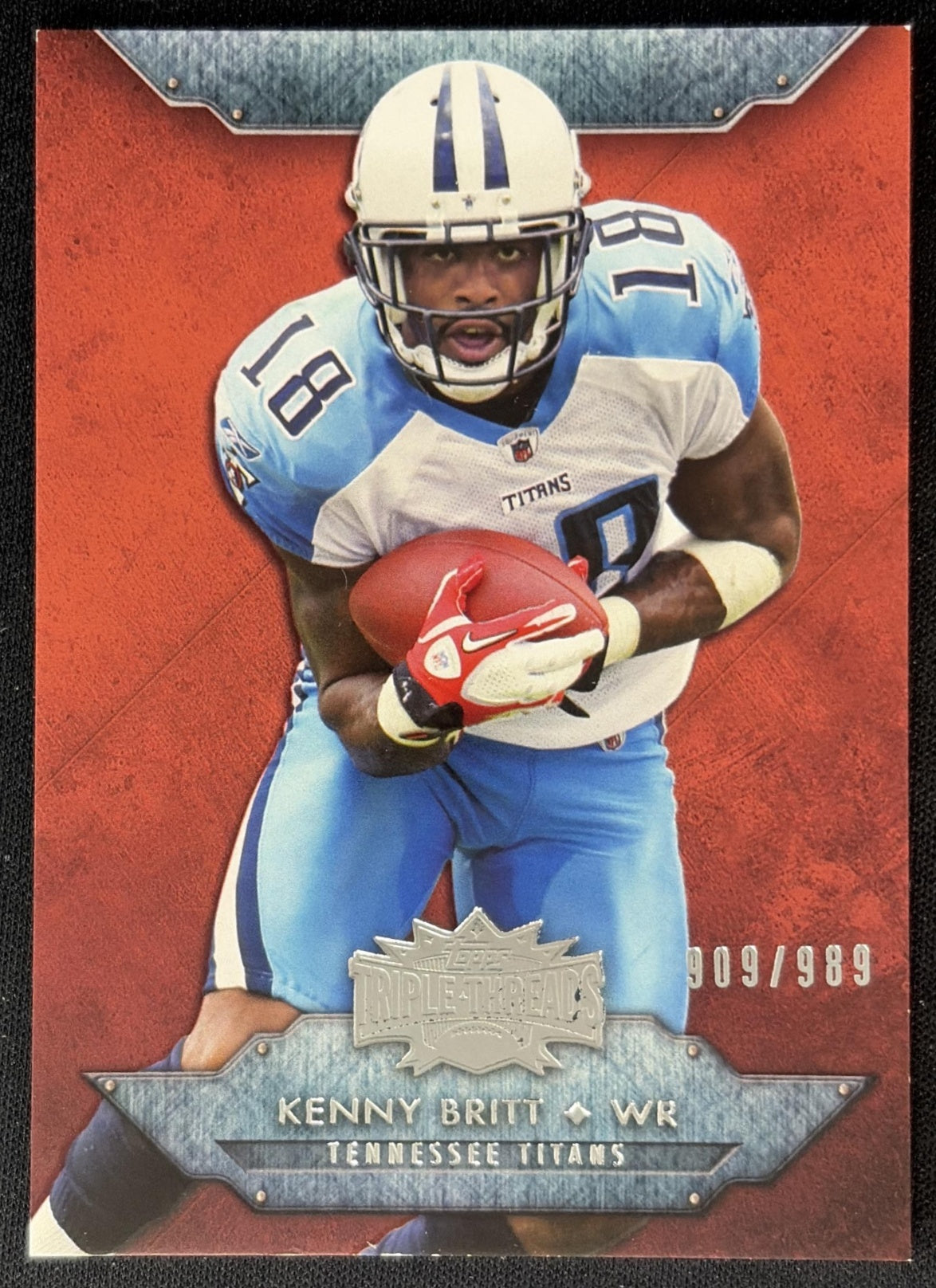 Kenny Britt 2012 Topps Triple Threads /989 Titans front