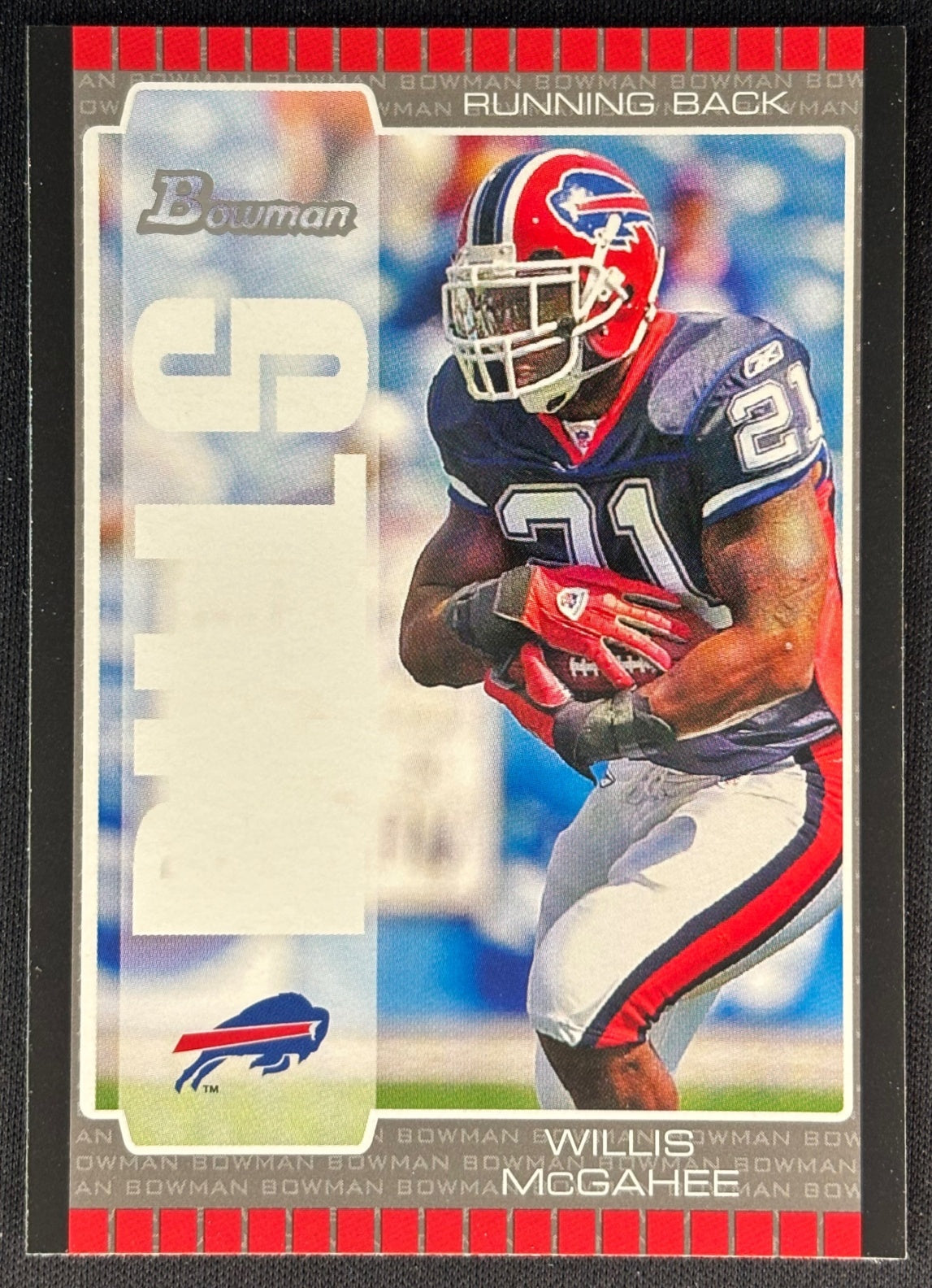 Willis McGahee 2005 Bowman Bills Sports Trading Cards