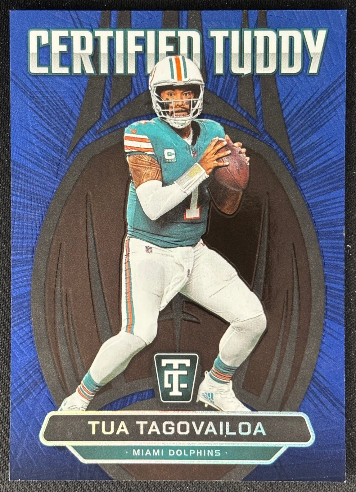 Tua Tagovailoa 2024 Certified Stars Pink Mirror /199 Dolphins - Front