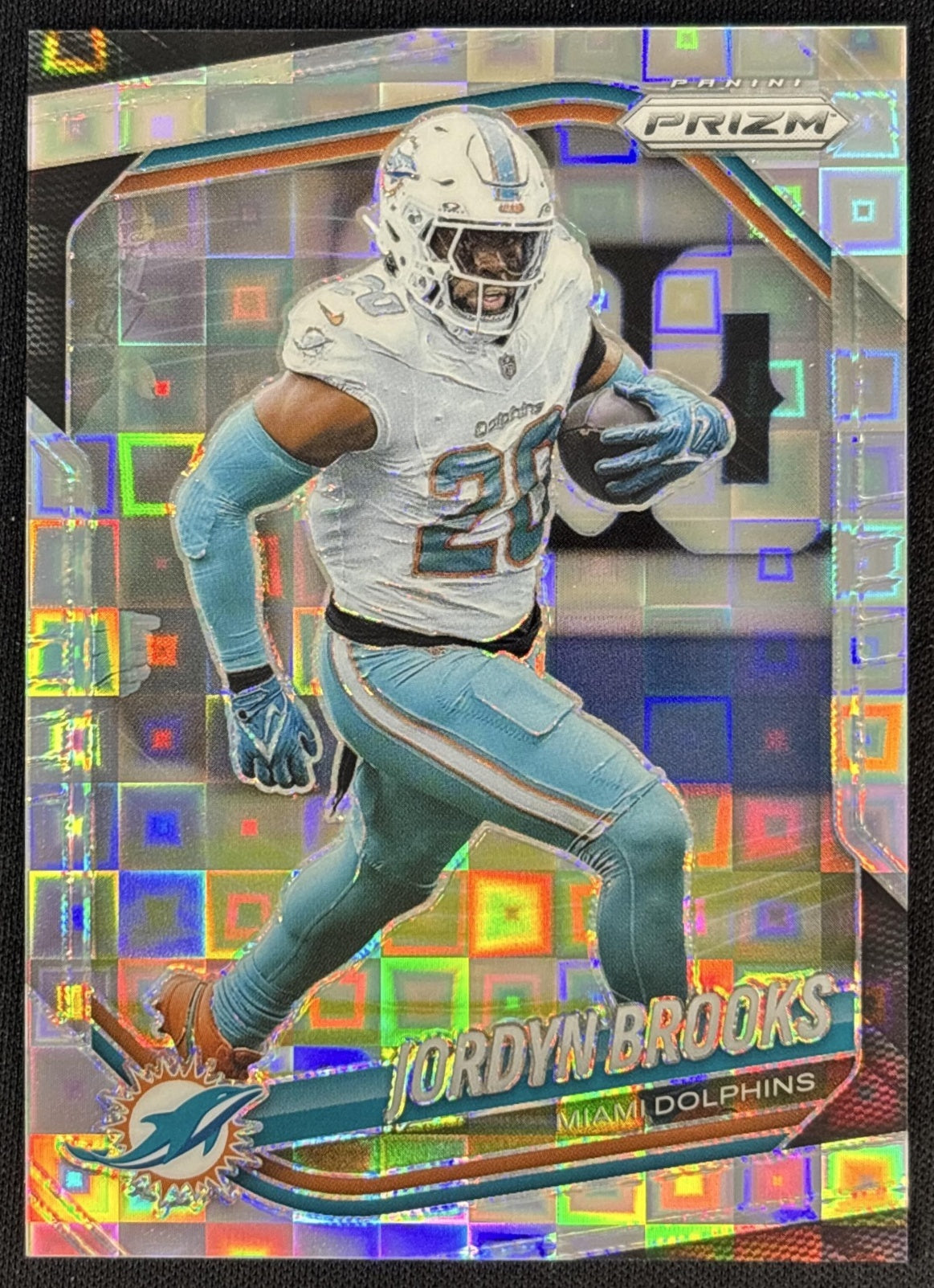 Jordyn Brooks 2025 Panini Prizm Pandora /400 Dolphins front