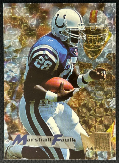 Marshall Faulk 1995 Metal Colts Sports Trading Cards