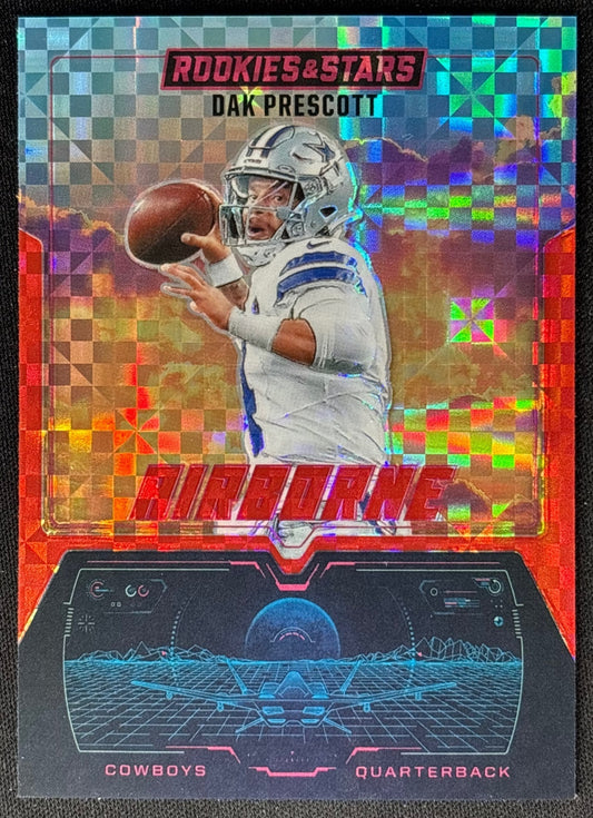 Dak Prescott 2025 Rookies & Stars Airborne Red Plaid Cowboys - front