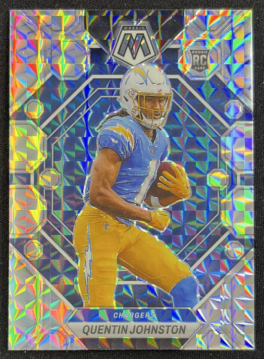 Quentin Johnston 2023 Panini Mosaic Chargers Sports Trading Card