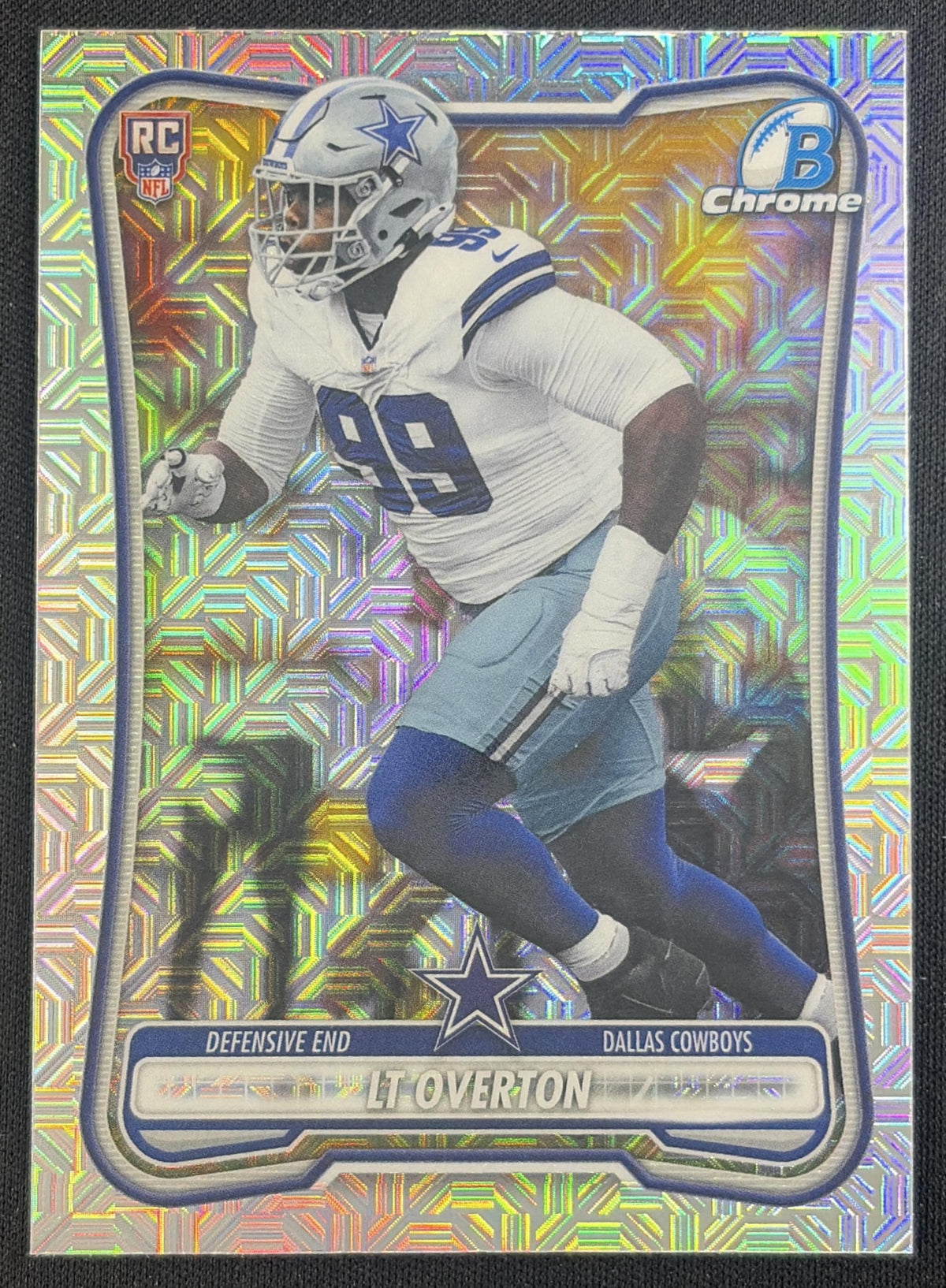 LT Overton 2026 Bowman Chrome NFL Mojo Refractor Cowboys Sports Trading Card