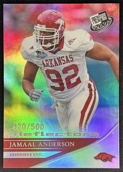 Jamaal Anderson 2007 Press Pass Reflectors /500 Razorbacks Sports Trading Cards