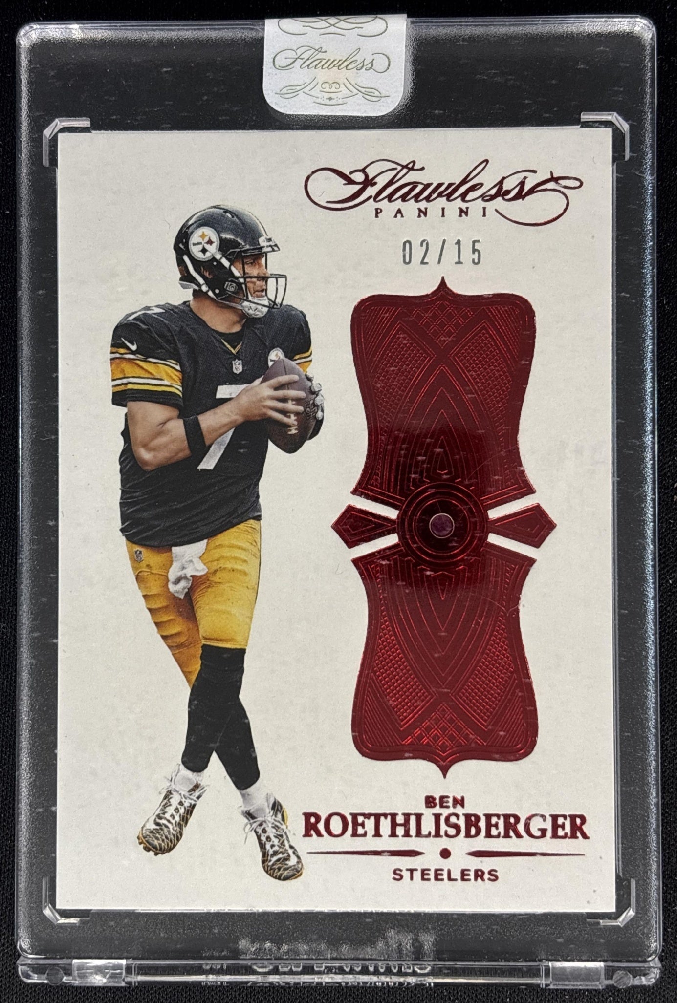 Ben Roethlisberger 2016 Panini Flawless Ruby /15 Steelers Sports Trading Cards