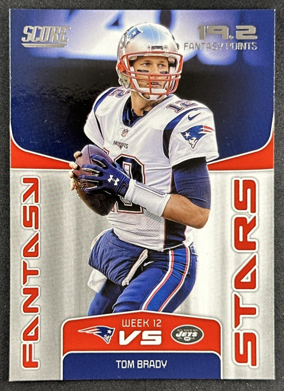 Tom Brady 2019 Panini Score Fantasy Stars Patriots