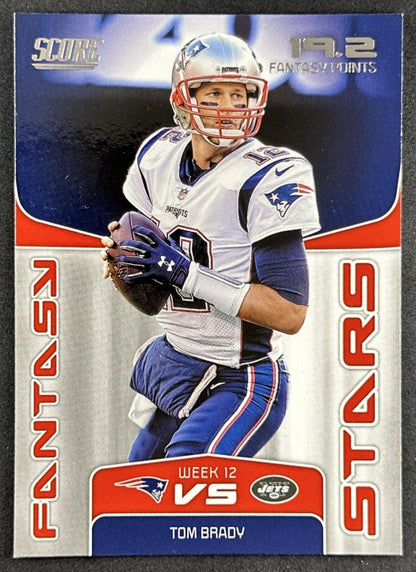 Tom Brady 2019 Panini Score Fantasy Stars Patriots