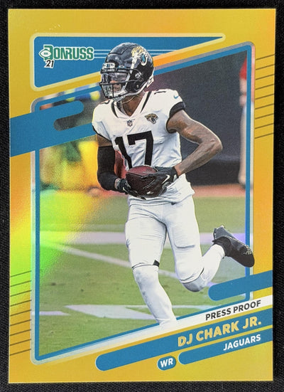 DJ Chark Jr. 2021 Panini Donruss Press Proof Premium Jaguars Sports Trading Card