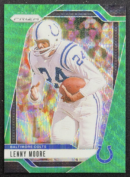 Lenny Moore 2024 Panini Prizm Green Wave Colts front