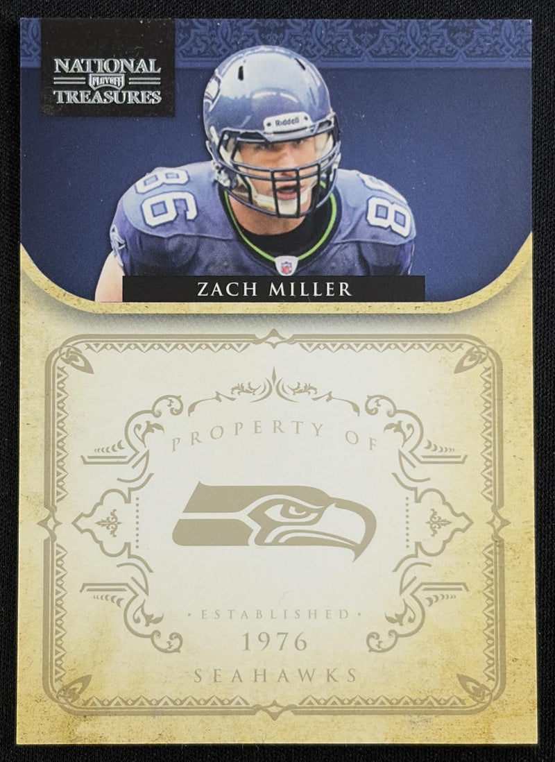 Zach Miller 2011 Panini Playoff National Treasures /99 Seahawks