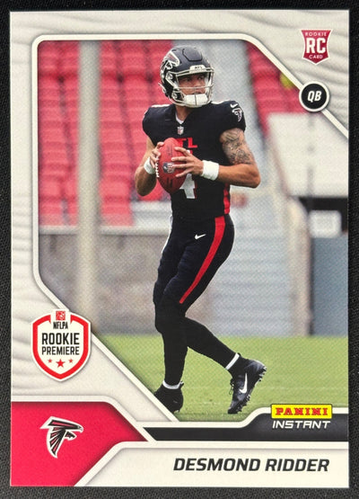Desmond Ridder 2022 Instant NFL RPS First Look Falcons Sports Trading Card