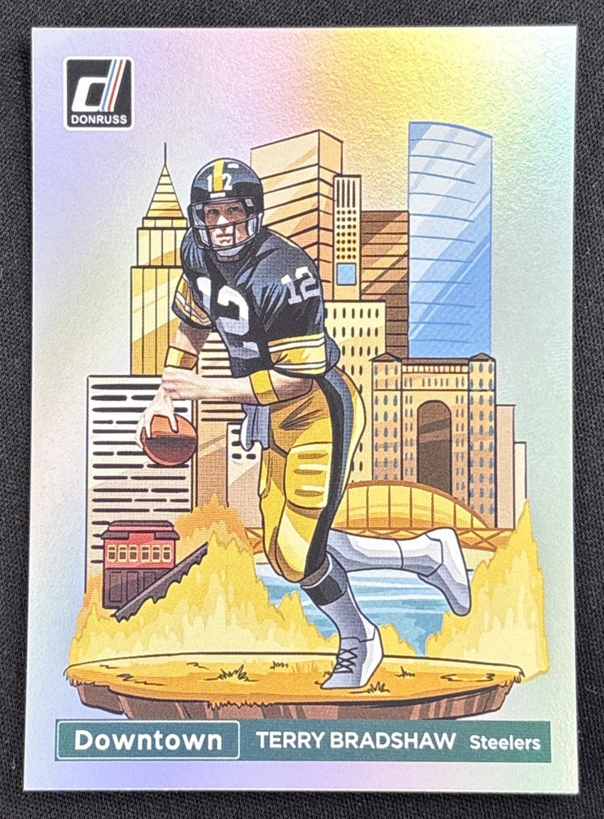 Terry Bradshaw 2024 Panini Donruss Downtown! SSP Steelers