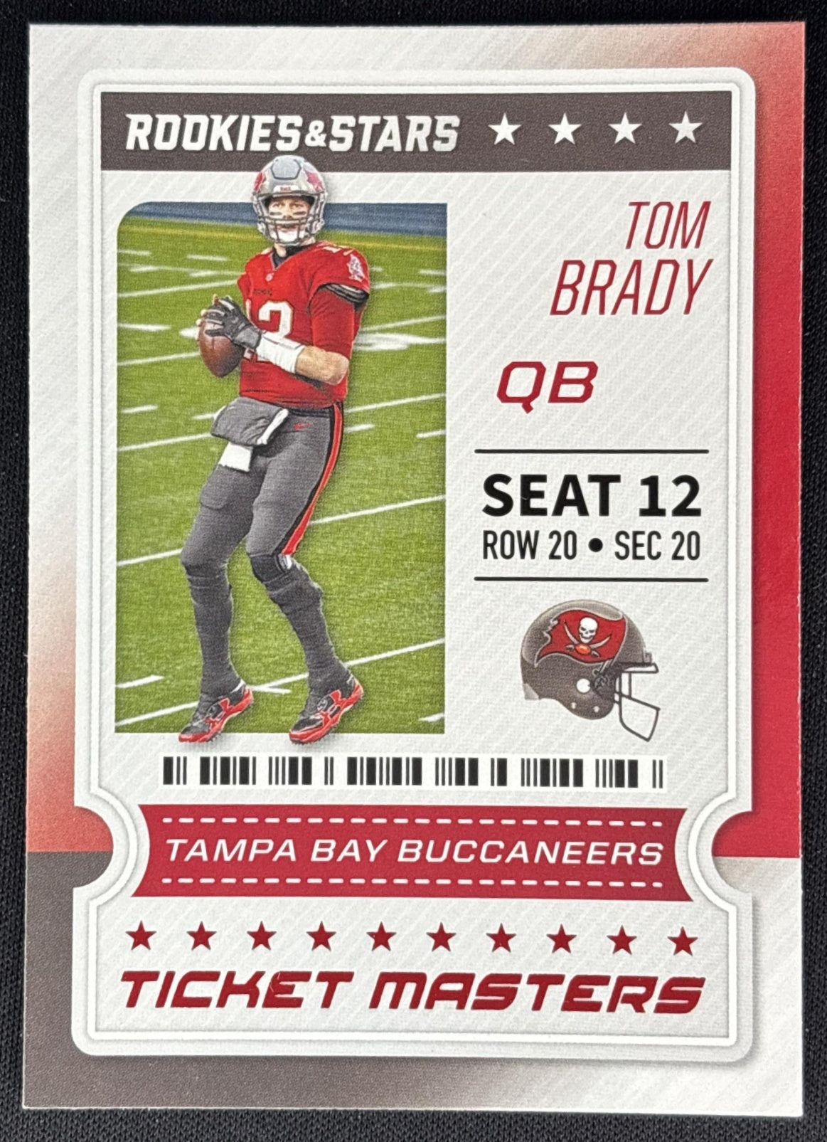 Tom Brady 2020 Panini Rookies & Stars Ticket Masters Buccaneers Sports Trading Cards