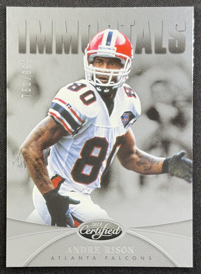 Andre Rison 2013 Panini Certified /999 Falcons front
