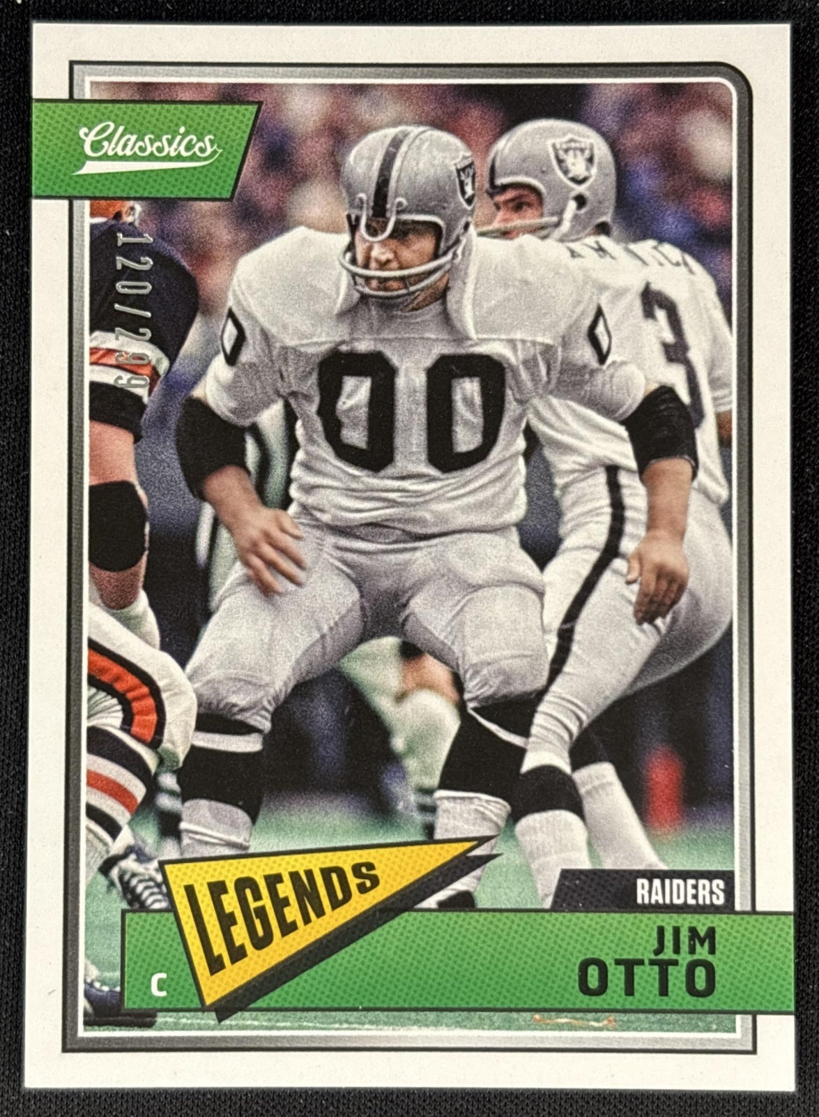 Jim Otto 2018 Panini Classics Red Back /299 Raiders front