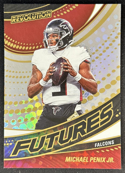Michael Penix Jr. 2025 Panini Revolution Futures Falcons Sports Trading Cards