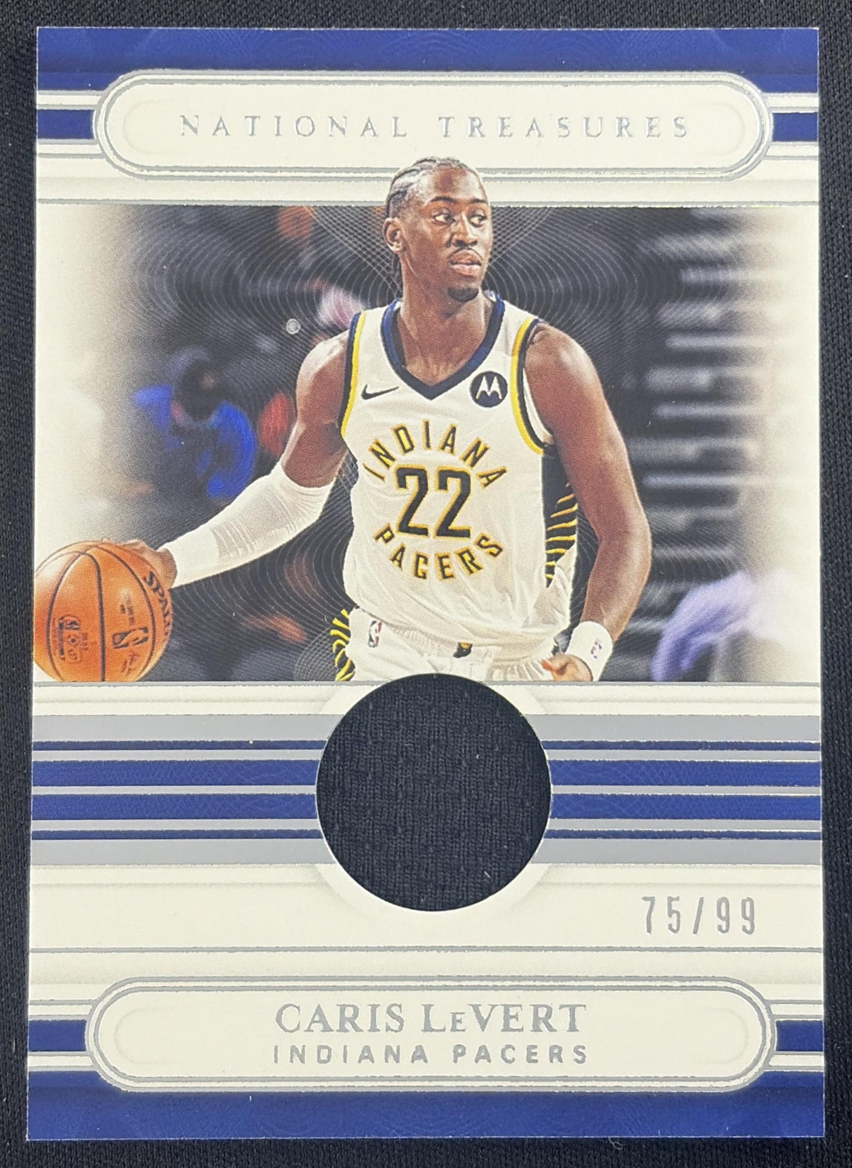 Caris LeVert 2020 Panini National Treasures Jersey /99 Pacers Indiana Pacers Sports Trading Card