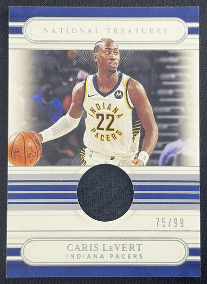 Caris LeVert 2020 Panini National Treasures Jersey /99 Pacers Indiana Pacers Sports Trading Card
