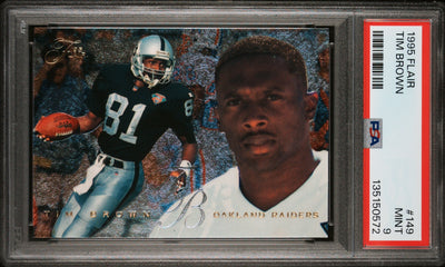 Tim Brown 1995 Fleer Flair PSA 9 Raiders Sports Trading Cards