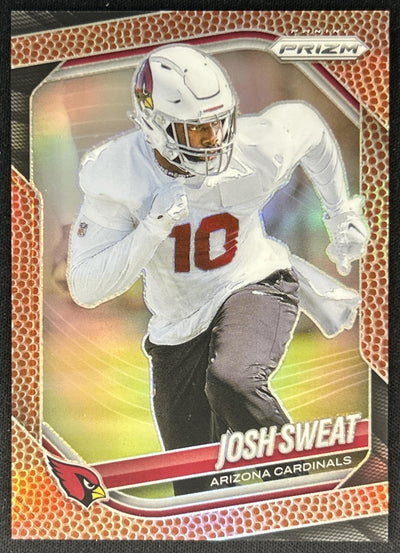 Josh Sweat 2025 Panini Prizm Pigskin /180 Cardinals Sports Trading Cards