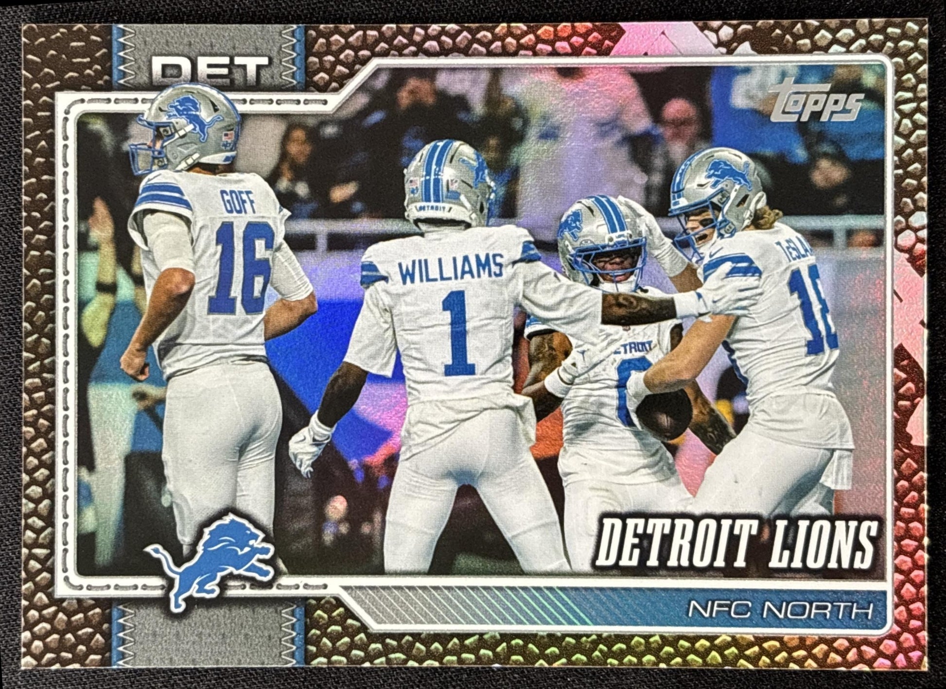 Detroit Lions 2026 Topps Football Leather Foil