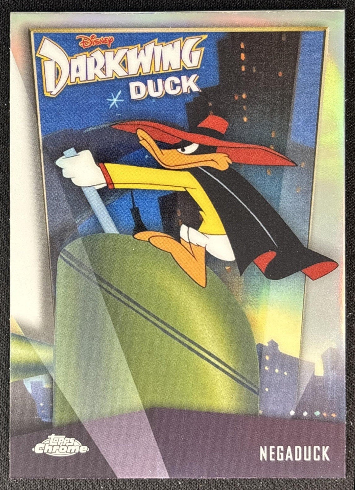 Negaduck 2026 Topps Chrome Disney Darkwing Duck 35th Anniversary Front