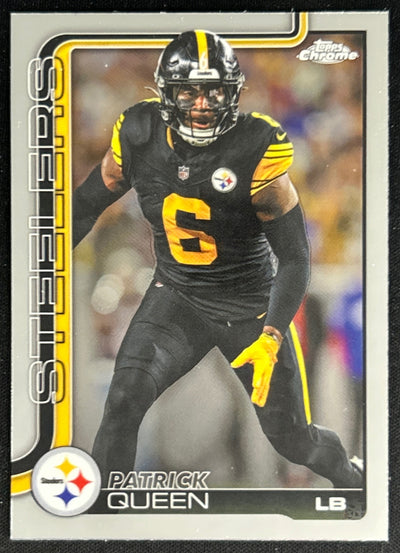Patrick Queen 2025 Topps Chrome Steelers Sports Trading Cards