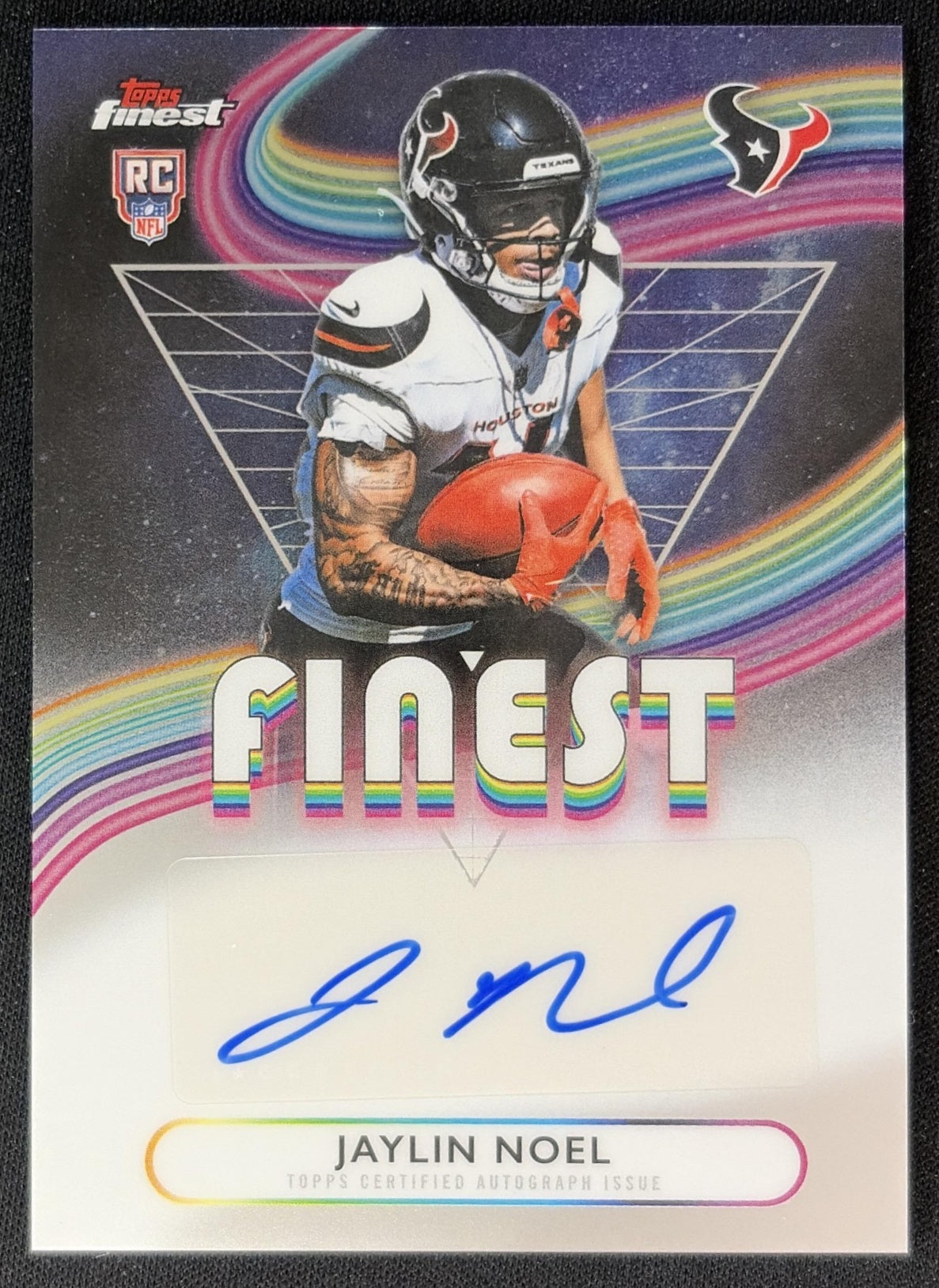 Jaylin Noel 2025 Topps Finest Rookie Auto Texans Football