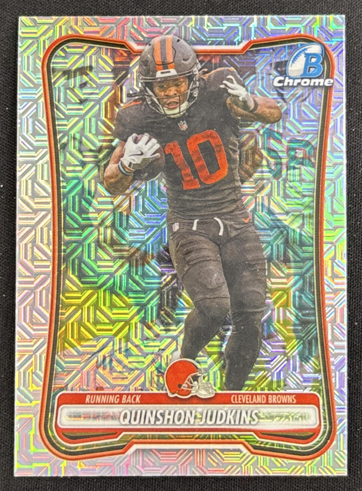 Quinshon Judkins 2026 Bowman Chrome NFL Mojo Refractor Browns