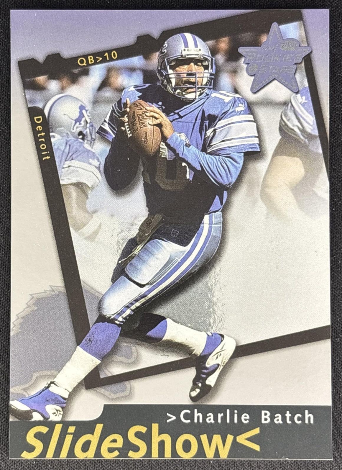 Charlie Batch 2000 Leaf Rookies & Stars SlideShow /1000 Lions front
