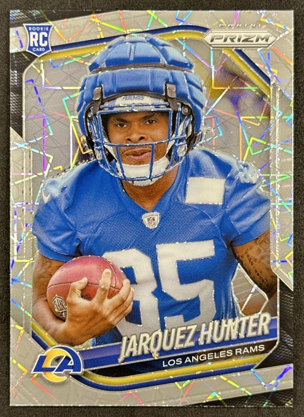 Jarquez Hunter 2025 Panini Prizm Lazer Rams Default Title Sports Trading Cards