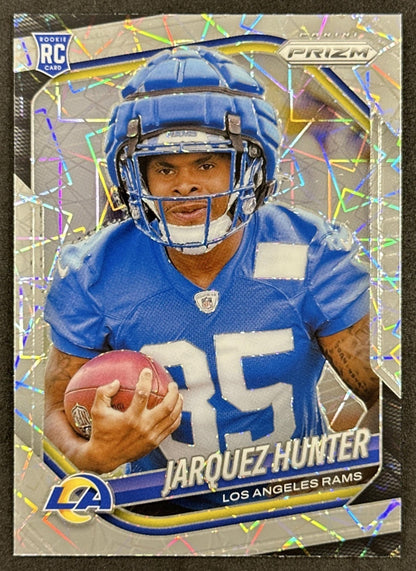 Jarquez Hunter 2025 Panini Prizm Lazer Rams Default Title Sports Trading Cards