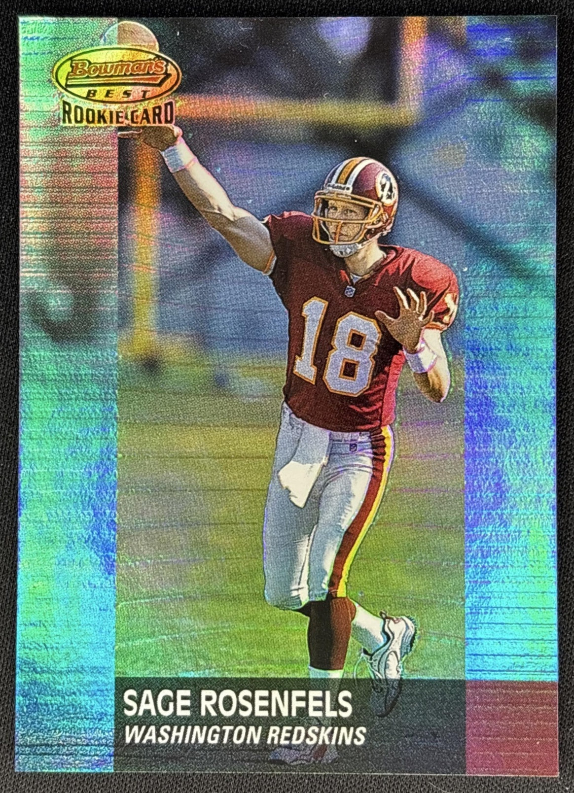 Sage Rosenfels 2001 Bowman's Best /1499 Sports Trading Cards