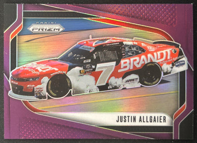 Justin Allgaier 2025 Panini Prizm NASCAR Rides Purple Prizms /99 Sports Trading Cards